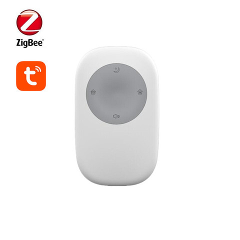 Tuya-mando a distancia Zigbee, alarma inteligente con brazo, brazo de casa, desarma, botón de panic SOS, 4 tipos de funciones ► Foto 1/5