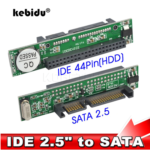 Kebidu IDE 44 pin 2,5 a SATA PC convertidor de adaptador ATA 133 100 HDD DVD CD serie DISCO DURO 1.5Gbs convertidor de adaptador de serie ► Foto 1/6