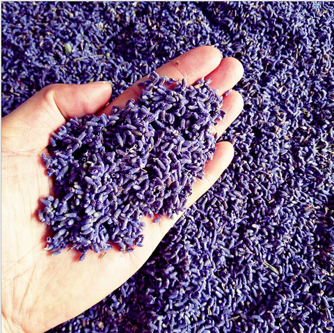 Bolsas de partículas de lavanda secas y flores moradas, bolsitas de almohada, carro de flores, Fragancia casera, 50 g/bolsa ► Foto 1/3