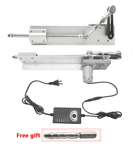 Actuador lineal telescópico ajustable, mecanismo lineal alternativo de carrera de 30-150mm, conector libre, CC de 12V/24V ► Foto 1/5