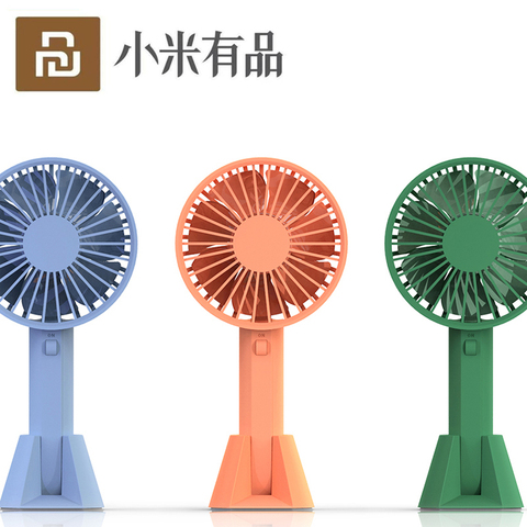 Nuevo XiaoMi VH marca portátil de mano del ventilador de bajo ruido con Chargable batería incorporada Puerto USB diseño práctico Mini ventilador 3 niveles de viento ► Foto 1/6