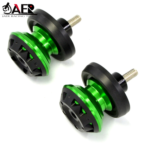 JAER de la motocicleta 6mm 8mm 10mm Basculante carretes tornillos control deslizante para Kawasaki Z750 Z1000 Ninja 250 ER6 Z250 ER6N ER6F Z900 Z800 ► Foto 1/6