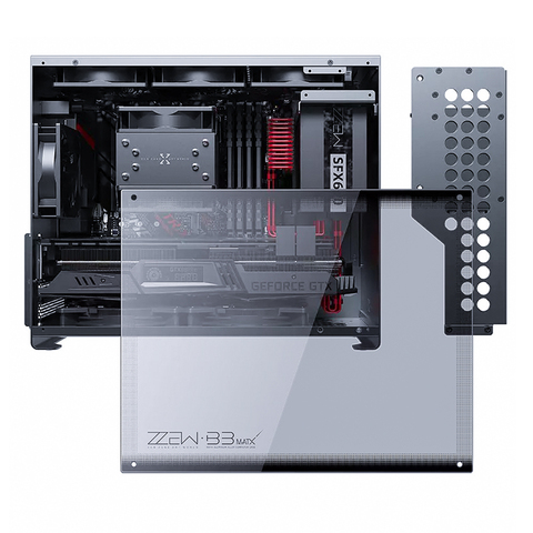 ZZAW-Funda de ordenador de escritorio B3 MATX, SFX/SFX-L PSU portátil, Torre media pequeña inteligente de aleación de aluminio ITX para bricolaje, 2022 ► Foto 1/6