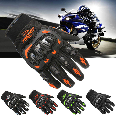 Guantes de guantes moto de carrera de dedos completos protección de deportes al aire libre bicicleta eléctrica equitación Cross Bike guantes Motocross ► Foto 1/6