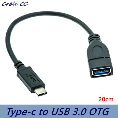 Cable adaptador tipo C USB 3,0 OTG, convertidor de metal, sincronización de datos OTG para Xiaomi, USB-C ► Foto 1/5