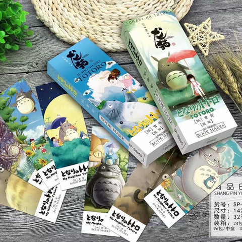 32 unids/set Kawaii Totoro marcador papelería marcadores libro titular de la tarjeta de mensaje de papelería regalo ► Foto 1/6
