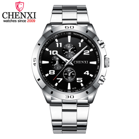 Marca CHENXI-relojes de cuarzo de acero inoxidable para hombre, reloj Masculino de pulsera, informal, de negocios, Masculino ► Foto 1/6