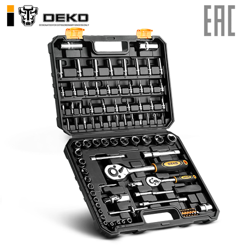 Kit de herramientas para auto Deko dkat94 (94 artículos) 065-0794 ► Foto 1/6