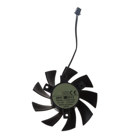 Ventiladores de refrigeración para tarjeta gráfica EVGA GTX 650 650Ti GTS 450, ventilador enfriador de tarjeta gráfica T128015SH 75MM 2Pin DC 12V 0.32AMP ► Foto 1/6