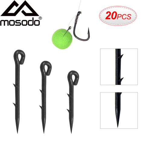 20 piezas de Metal cebo Spike carpa anzuelo cebo de pesca Sting Boilies, Pin Spike gusano maíz Ronnie pelo plataforma carpa alimentador pesca abordar ► Foto 1/6