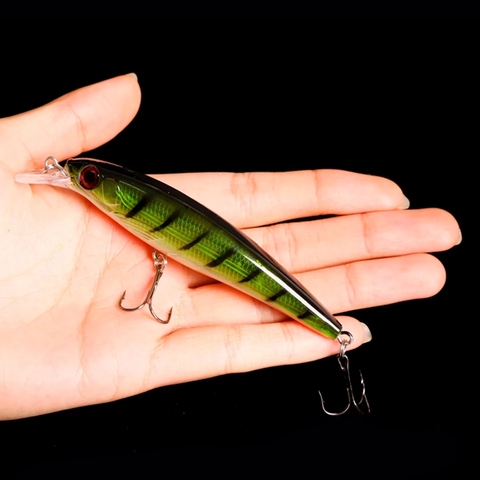 Anzuelo de Pesca 1 pieza señuelo de unids Pesca con láser señuelo duro Artificial 3D Eyes 11 cm 13,1G Señuelos de Pesca Crankbait Minnows Pesca 0-2 M ► Foto 1/6