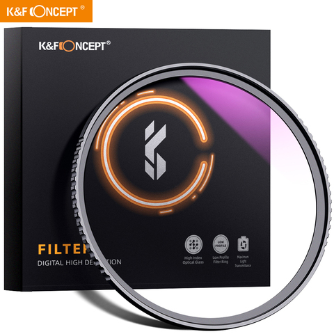 K & F Concept-filtro UV de 52mm, 77mm, 82mm, óptica ultrafina, protección ultravioleta multicapa, lente para filtro de Canon, Nikon, Cam, DSLR ► Foto 1/6