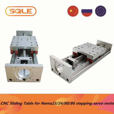 Eje Z CNC Mesa Deslizante, guía lineal HGR20 de 100-1500mm, SFU1605 SFU1610, Kit de actuador lineal de tornillo de bola ► Foto 1/6