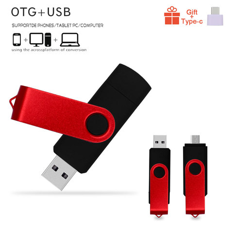 Unidad Flash Usb 2,0 con logotipo personalizado, Pendrive de 4gb, 8gb, 16gb, 32 gb, lápiz de memoria Usb de 64gb, Metal OTG para ordenador/teléfono Android ► Foto 1/6