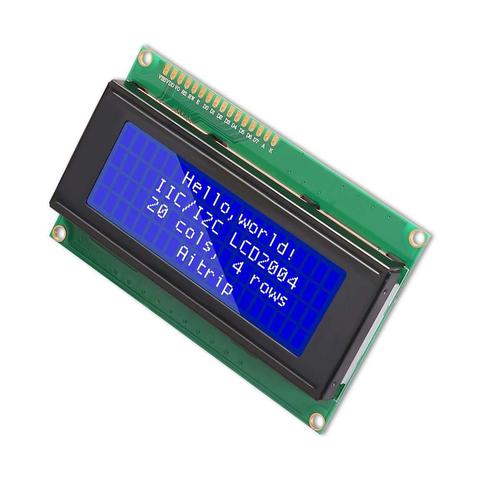 Pantalla LCD LCD2004 IIC/I2C, 2004, 20x4, 5V, personaje, retroiluminación azul, LCD2004 IIC I2C para arduino ► Foto 1/5