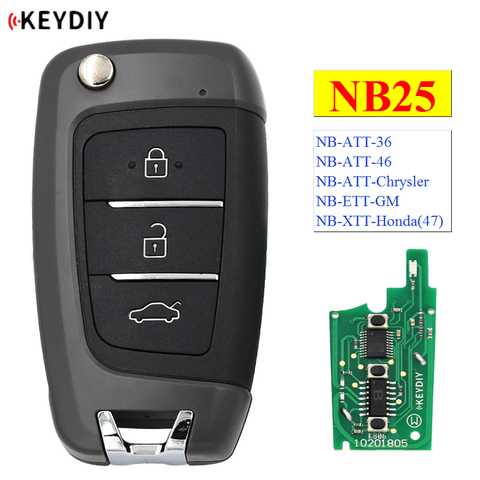 KEYDIY-mando a distancia multifuncional serie NB25 NB, 3 botones, Universal, para KD900 URG200 KD-X2, todas las funciones en uno ► Foto 1/6