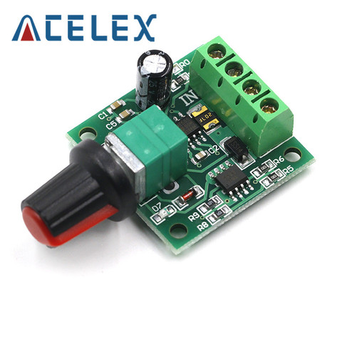 Controlador de velocidad del Motor, Interruptor de Control de velocidad del Motor de bajo voltaje, ajustable, PWM, DC 1,8 V 3V 5V 6V 12V 2A PWM Módulo regulador ► Foto 1/6