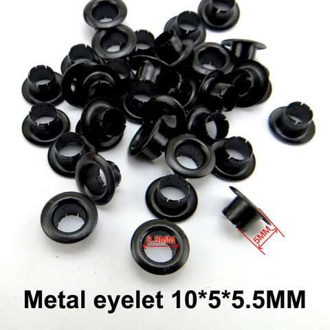 300 Uds 12MM * 5MM * 6MM negro anilla de METAL botón accesorio de coser ropa bolso de botones ojales ME-056 ► Foto 1/1