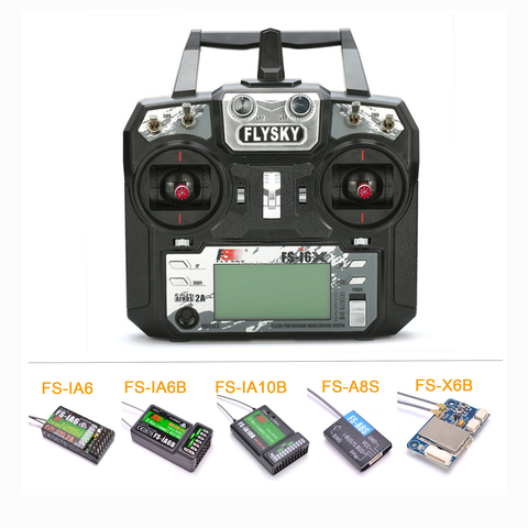 Flysky-transmisor RC con receptor de FS-i6X/FS-iA6B/FS-iA10B / FS-X6B /FS-A8S para Avión RC, 10 canales, AFHDS 2A, FS-IA6, I6X, 2,4 GHz ► Foto 1/6