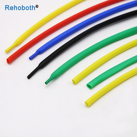 1 metros/lote 2:1 de encogimiento de calor de diámetro Heatshrink tubo de envoltura de alambre vender DIY conector reparación Color al azar ► Foto 1/6