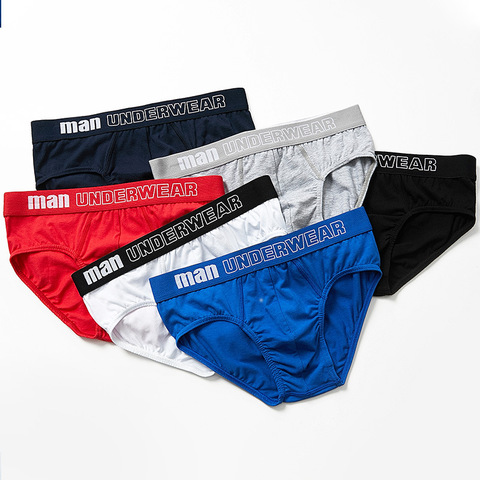 Ropa interior Sexy Gay para hombre, calzoncillos sólidos transpirables, corto de algodón, Tanga Simple, suspensorio ► Foto 1/6