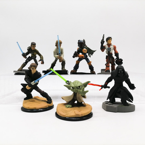 Hasbro Star Wars Skywalker figura de acción de muñeca auténtica Yoda maestro Luke Obi-Wan Ben Solo Han Solo KyloRen modelo juguetes colección ► Foto 1/6