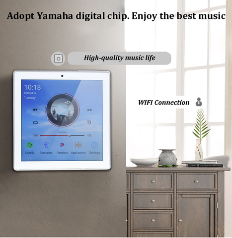 Amplificador de pared con Bluetooth, miniamplificador de Audio para cine en casa, placa de preamplificador con Android, para música de fondo ► Foto 1/6