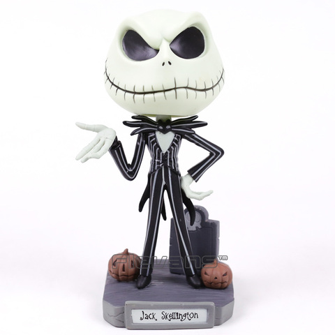 Figuras de acción de pesadilla antes de Navidad, Jack skeleton, cabeza Bobble, Freddy Krueger, juguete de modelos coleccionables en PVC ► Foto 1/2