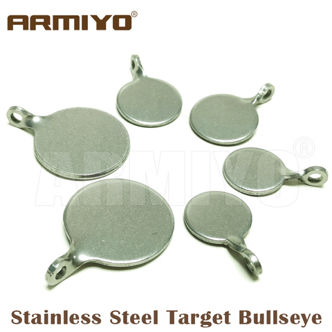 Armiyo-diana de acero inoxidable de 4cm, 3cm y 2,5 cm, Catapulta de caza, tiro al aire, Paintball, tiro con arco, accesorios de entrenamiento de ojo de toro ► Foto 1/4