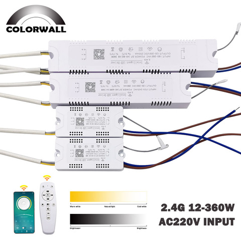 Controlador LED 2,4G, transformador inteligente con Control remoto, lámpara de araña regulable ► Foto 1/6