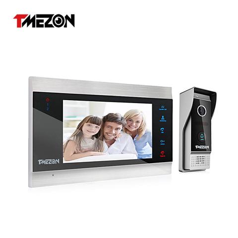 TMEZON-sistema de intercomunicación de vídeo con cable TFT de 7 pulgadas, 30% de descuento, con cámara de 1x 1200TVL, compatible con grabación/timbre de instantánea ► Foto 1/6