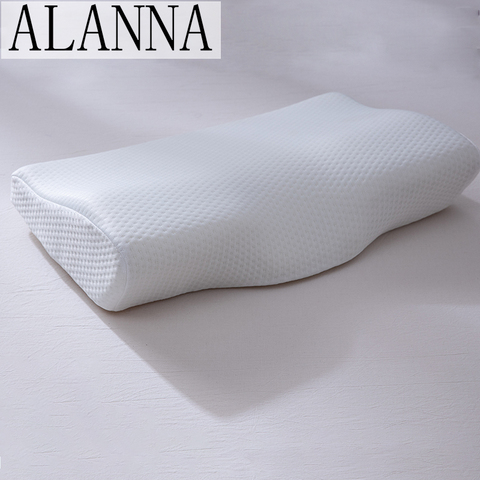 Alanna02-almohada ortopédica de espuma viscoelástica, cojín de protección del cuello en forma de rebote lento para dormir, 50x30CM ► Foto 1/6