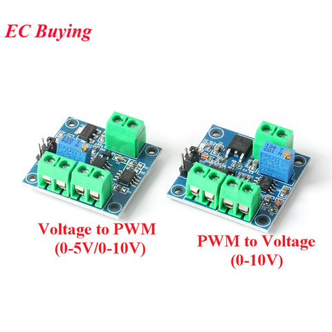 Módulo convertidor de voltaje a PWM, 0%-100% a 0-5V, 0-10V, señal Digital a analógica, módulo de potencia ajustable PWM ► Foto 1/6