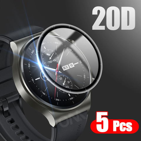 Funda completa suave película protectora con borde curvo 20D para Huawei Watch GT 2 GT2 Pro 46MM Protector de pantalla de reloj inteligente (no cristal ► Foto 1/6