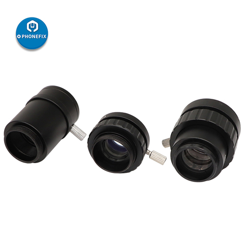 Adaptador de lente de montaje 0.3X 0.5X C, adaptador SZMCTV 1/2 1/3 1X para microscopio Trinocular Focal, microscopio estéreo, HDMI, VGA, cámara de vídeo USB ► Foto 1/6