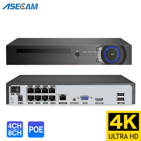 Grabadora de vídeo Super 4K 8MP NVR, Onvif, H.265, cámara IP POE de 48V, sistema de CCTV, red P2P, cámara de vigilancia de seguridad P2P ► Foto 1/1