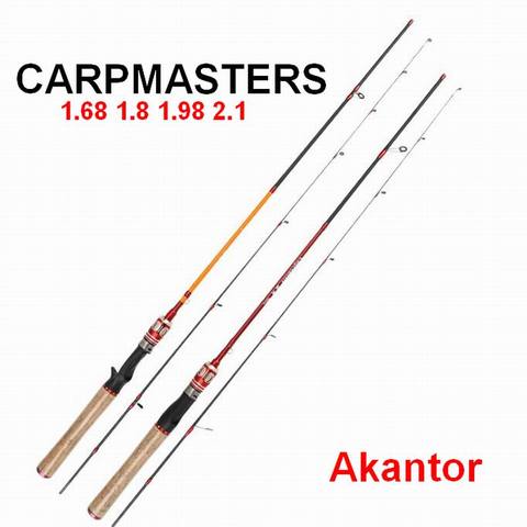 Akantor UL-potente caña de pescar, señuelo, fibra de carbono y potente Sensetive carpmaster, punta de 0,9mm de diámetro 1,68 m 1,8 m 1,98 m 2,1 m ► Foto 1/1