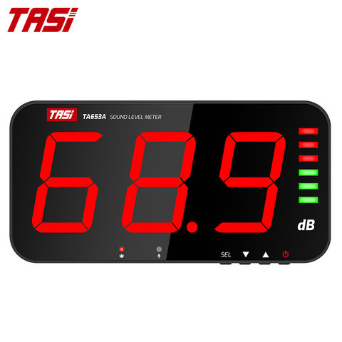 TASI TA653A-pantalla grande de Medidor de nivel de sonido Digital, medidor de ruido dB, alarma colgante de pared, para Hospital, restaurante, Bar y escuela ► Foto 1/6