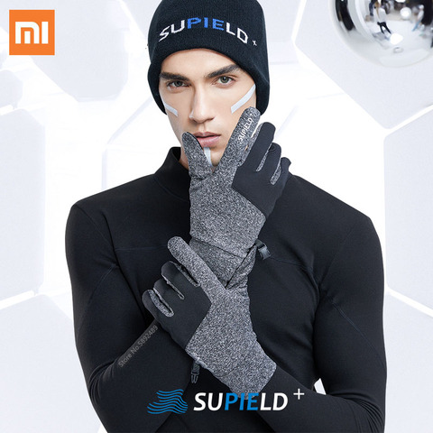 Xiaomi-guantes de ciclismo a prueba de viento para invierno y otoño, guantes cálidos a prueba de frío y pantalla táctil para exteriores ► Foto 1/6