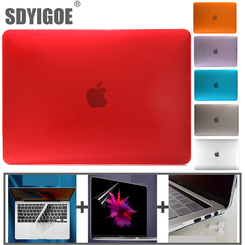 Funda de portátil de cristal duro funda de portátil para macbook air 13 caso A2179 A2337 para macbook pro 13 cubierta A2289 A2159 Air13 M1 nuevo caso ► Foto 1/6
