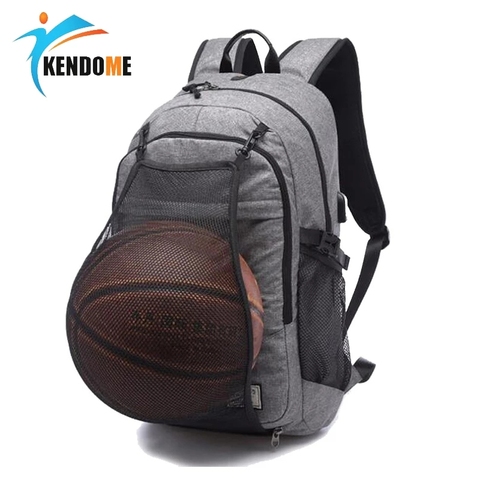 Bolsas de gimnasio para deportes al aire libre para hombre, mochilas de baloncesto, mochilas escolares para adolescentes, mochila de fútbol, bolsa de ordenador portátil, Red de fútbol bolsa de gimnasio ► Foto 1/6