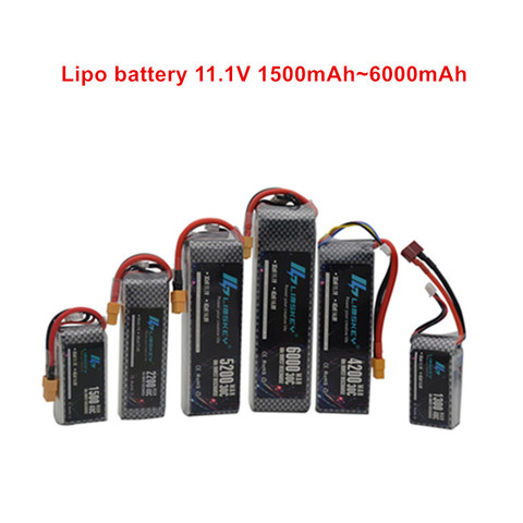 Batería Lipo 3S de 1500mAh, 2200mah, 2800mah, 3000mah, 4200mah, 5200mah, 11,1 v, para coche, avión, helicóptero, barco, batería 3s ► Foto 1/6