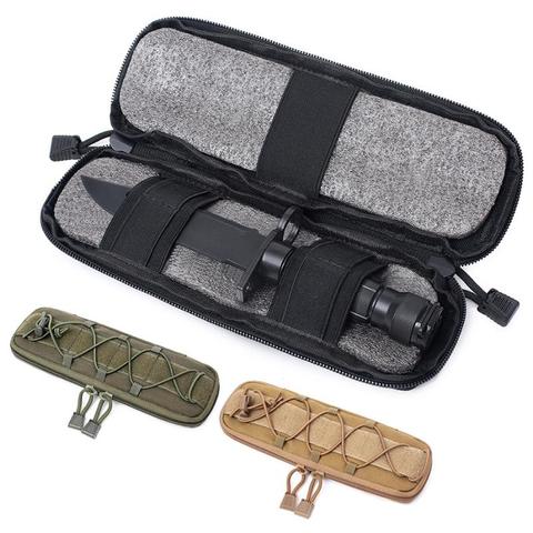 Bolsa Molle militar portátil, bolsas de cuchillo táctico, bolsas de cintura pequeñas EDC, fundas de caza para caza militar, bolsa para revistas ► Foto 1/6