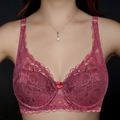 Sexy sujetadores Push Up para mujeres acolchado Bragas de la ropa interior de las mujeres Bralette de encaje arco sujetador soutien gorge BH superior ► Foto 1/6