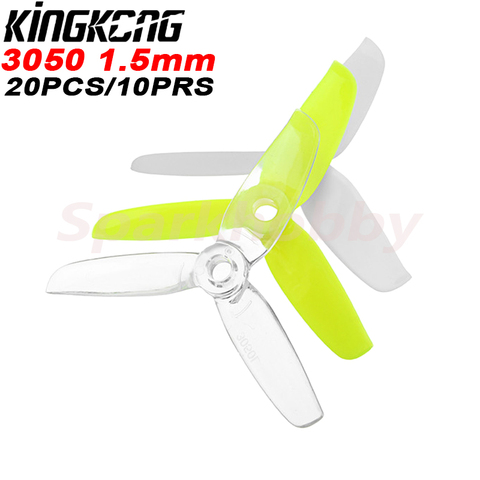 20 piezas/10 pares de KINGKONG LDARC 3050 3x5x5 3 pulgadas 3 pala de la hélice CW CCW con 5mm de orificio de montaje para RC Drone FPV Racing ► Foto 1/6