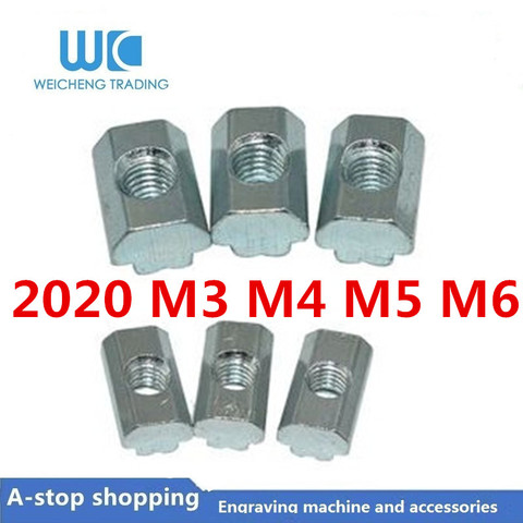 10 uds. De M3, M5, M4, M6, para la serie 20, tuerca en T deslizante, martillo, conector de fijación de tuerca, extrusiones de aluminio 2022 ► Foto 1/5