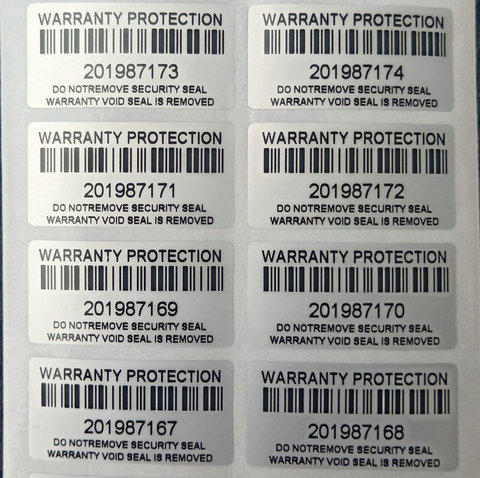 Pegatina de garantía de protección, sello de seguridad a prueba de manipulaciones, pegatina falsa, 30mm x 15mm, 100 Uds. ► Foto 1/4