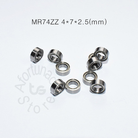 MR74ZZ-rodamiento de Metal sellado en miniatura, minirodamiento de pesca, agitador de rodamiento de acero cromado, 4x7x2,5 (mm), 10 piezas, envío gratis ► Foto 1/6