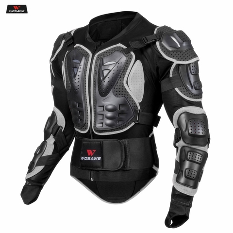 WOSAWE hombres de cuerpo completo de la motocicleta armadura Motocross espalda hombro pecho protector de competición de transpirable Moto chaqueta ► Foto 1/6
