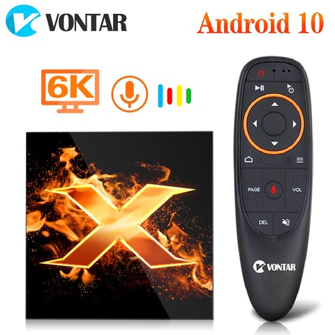 VONTAR X1 4GB 64GB Dispositivo de TV inteligente Android 10 apoyo 6K 2,4G y 5G wifi TVBOX BT5.0 reproductor de medios Android decodificador 2GB 16GB ► Foto 1/6